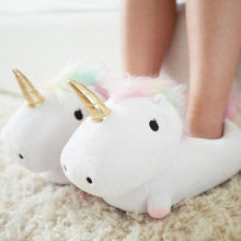 Load image into Gallery viewer, Comfy Magical Unicorn Slippers