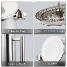 Load image into Gallery viewer, Stainless Steel French Press Coffee Maker