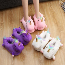 Load image into Gallery viewer, Comfy Magical Unicorn Slippers
