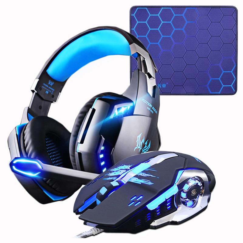 LED Gaming Headset and Mouse