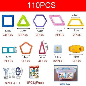 110 pcs Magnetic Building Blocks